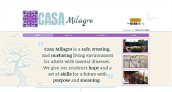 Desktop Screenshot of casamilagrosantafe.org
