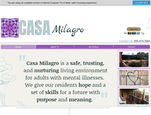 Tablet Screenshot of casamilagrosantafe.org